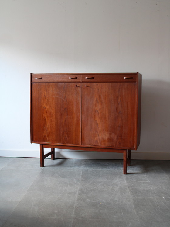 Image 1 of Vintage Swedish teak wall cabinet by Ulferts Tibro