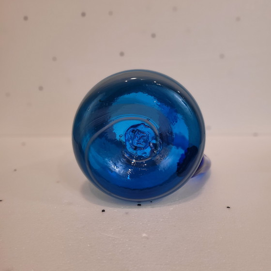 Image 1 of Jarra cristal soplado azul, 50’s - Italia