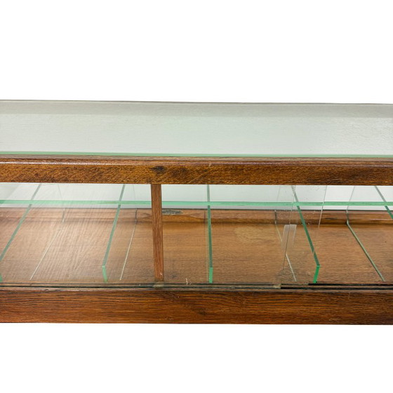 Vintage Winkelvitrine van ESMÉ, Vitrinekasten, Hout, Glas, Bruin (foto 13 van 14)