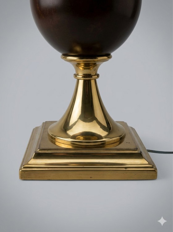 Image 1 of Deknudt tafellamp – Messing & Keramiek – Neoklassieke stijl – Ref. 3615/1 – H. 63 cm