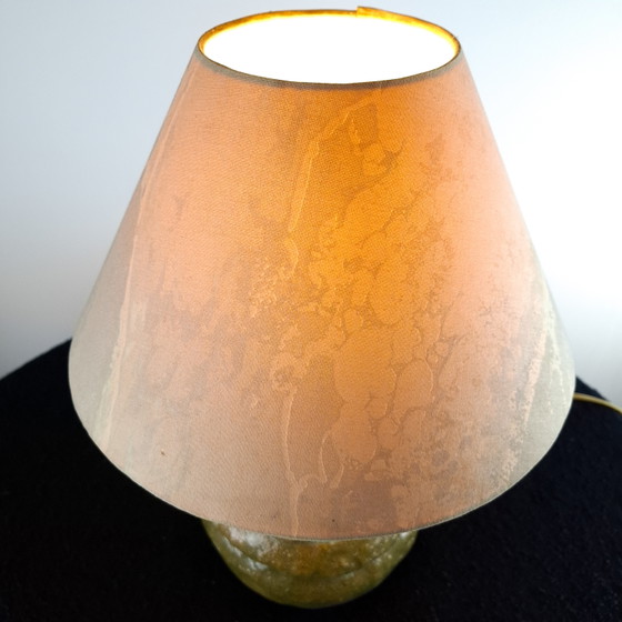 Lampada da tavolo vintage in ceramica verde brutalista anni '60/'70 – Lampade da tavolo, Textile (photo 6 of 7)