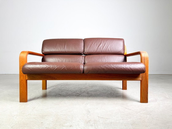 Image 1 of Midcentury Zweisitzer Sofa Couch L.Olsen & Søn teak Vintage design