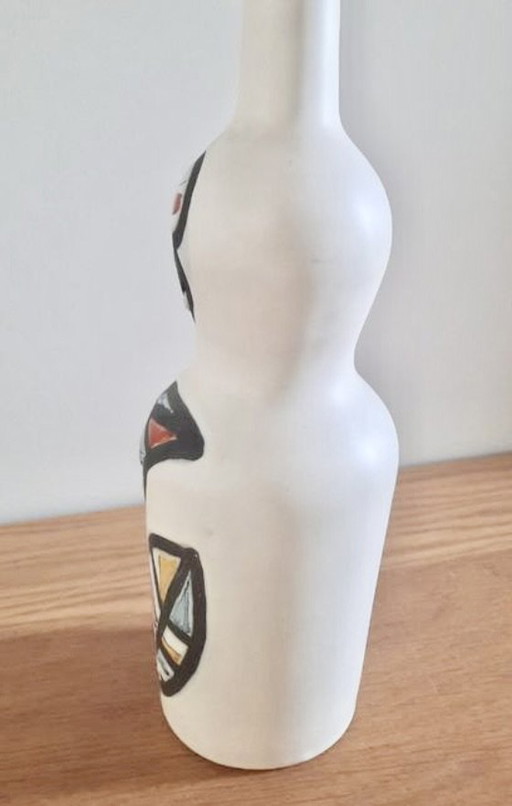 Bouteille / vase en céramique Roger Capron - Vallauris F5 Whisky - années 60