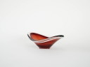 Rubinrote Servierplatte, Muranoglas, italienisches Design, 1960er Jahre, hergestellt in Italien