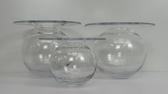 Image 1 of 3 x Nanny Still Saturn Glasvasen Set Stil von Riihimäen Lasi