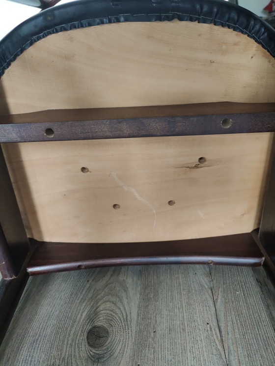 Originele Louis van Teeffelen 'Kastrup' stoel voor Wébé – Jaren 60 (Zwart skai) – Eetkamerstoelen, Wood (photo 5 of 5)