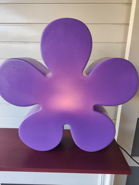 Image 1 of Floor or Table Lamp in the Shape of a Colored Flower