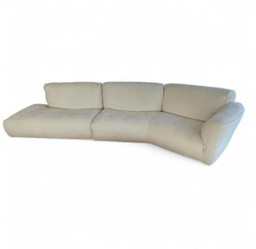Divano componibile Edra Grand Soffice tessuto S Jaipur bianco sporco