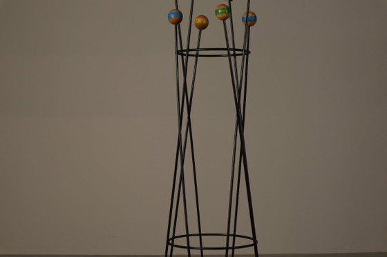 Image 1 of Freestanding Coat and Hat Stand in the Style of Roger Féraud