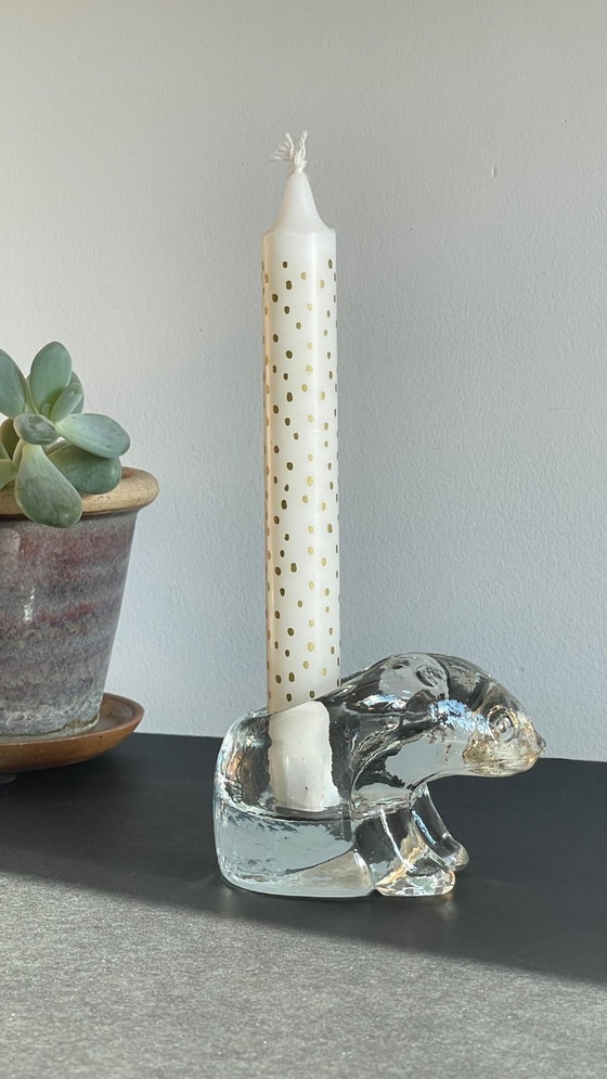 Image 1 of BOUGEOIR Ours Polaire CRISTAL Vintage