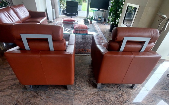 Image 1 of Canapé 2,5 places Leolux Antonia avec 2 fauteuils.