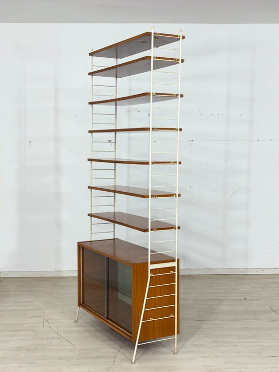 Image 1 of Estantería de pared modular de mediados de siglo, serie “Sybille” - década de 1960 / Estantería String