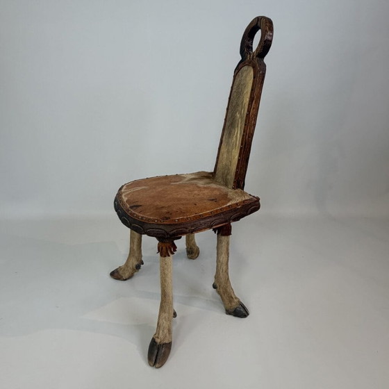 Coppia di sedie rustiche stile folk – Poltrone relax, Pelle, Legno (photo 25 of 34)