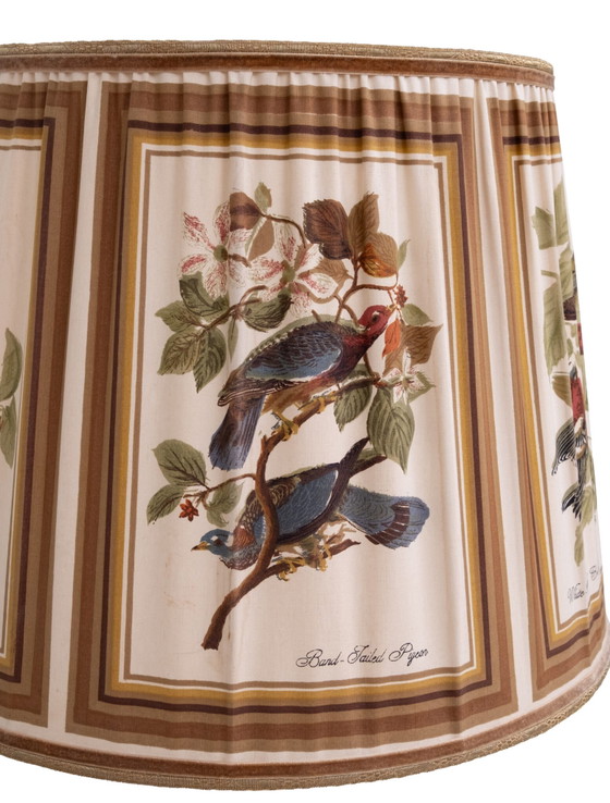 Stunning Tall chunky Bronze Corinthian Column Table Lamp with Bird Shade 1940s (photo 28 of 40)