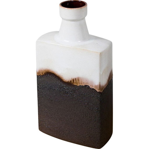 Vase vintage en céramique bloc xxl, Allemagne 1970