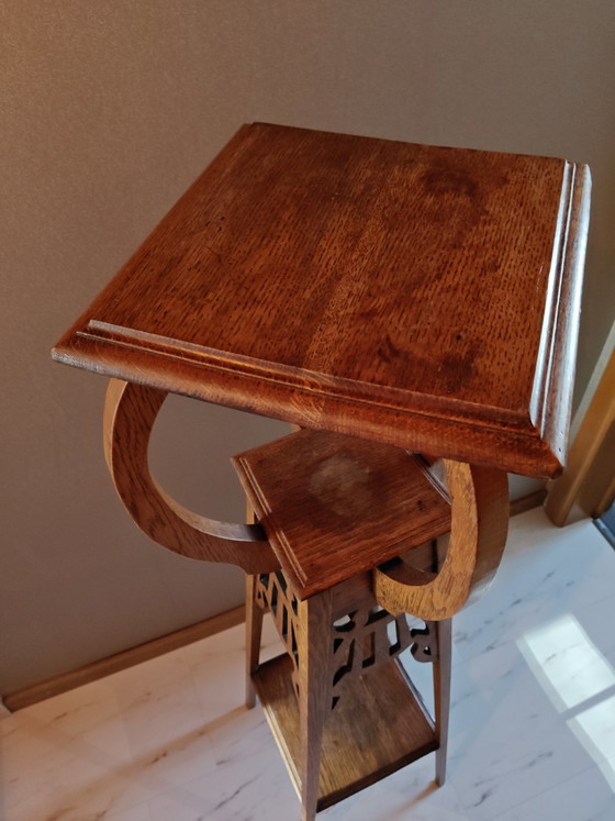 Porta piante in rovere stile Art Nouveau – Wood (photo 3 of 5)