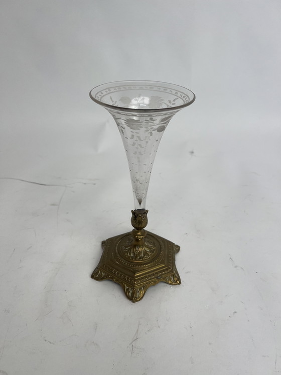 Image 1 of Jarrón corneta antiguo del siglo XIX - Época de Napoleón III