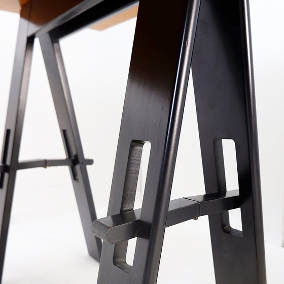 Image 1 of Holztisch von De Pas, D'Urbino, Lomazzi, hergestellt von Acerbis, 1960er Jahre, Italien