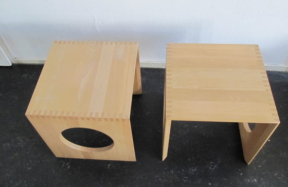 Image 1 of 2x Jens Quistgaard Cube Side Tables Richard Nissen