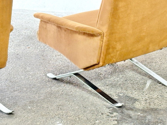 Rare pair of easy chairs designed by Paul and Michael Bode for Tectaform – Armchairs, Wood, Metal (photo 11 of 11)