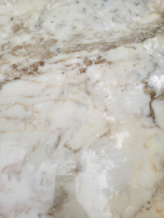 Tavolo Tulip Saarinen Knoll International Altezza Lounge Marmo Arabescato – Tavolini da caffè, Marble (photo 5 of 6)