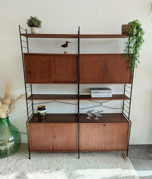 Système mural modulaire vintage en teck, WHB Möbel