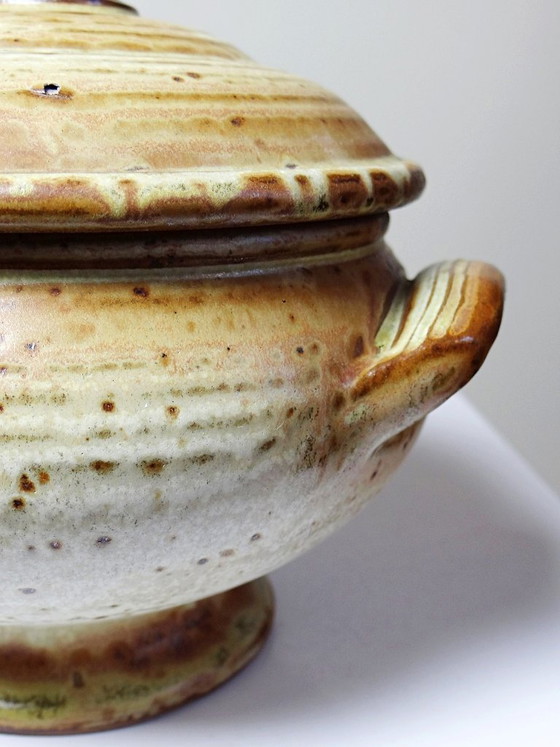 Image 1 of Glazed stoneware pot, Prudhomme La Borne vintage 1970s-80s