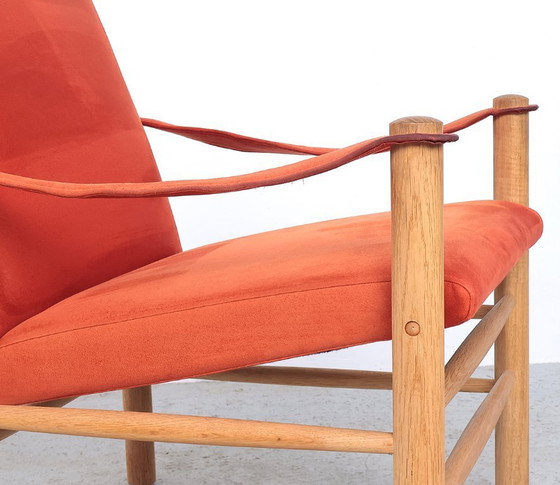 Image 1 of Safari-Stühle aus Eichenholz, Skipper Møbler 1980s