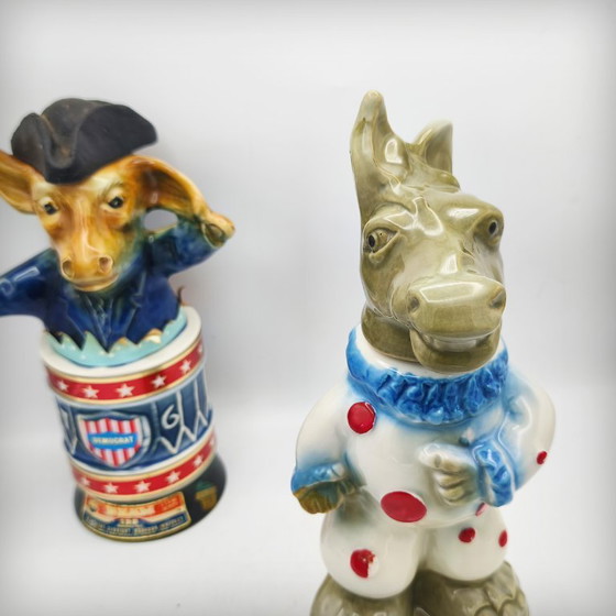 Image 1 of Caraffa in ceramica "Clown Donkey" di Jim Beam, USA, anni '60