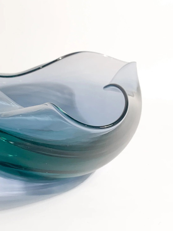 Posacenere in vetro di Murano blu soffiato a mano anni '70 – Oggetti decorativi (photo 3 of 9)