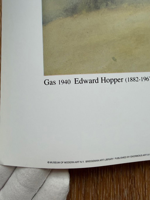 Edward Hopper (1882-1967), Gas, 1940, copyright Museo de Arte Moderno de Nueva York, Impreso en Gran Bretaña