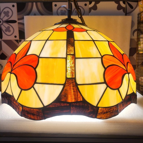 Image 1 of Grande lampadario Tiffany Art Déco