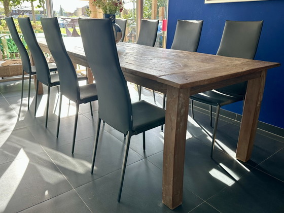 Sedie Zanotta Lialta con rivestimenti sfoderabili grafite, 8 pezzi – Set da pranzo, Aluminium, Polyester (photo 5 of 15)