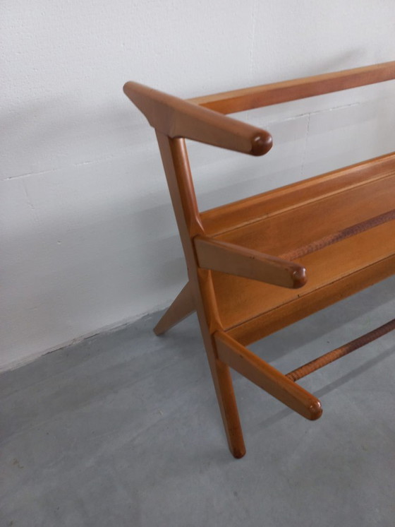 Image 1 of Raro tavolino da parete modernista Wim Den Boon (Attrib)