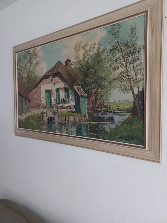 Quadro su tela in ottime condizioni – Hans Leutenegger, Dipinti e disegni, Canvas, Wood (photo 4 of 9)