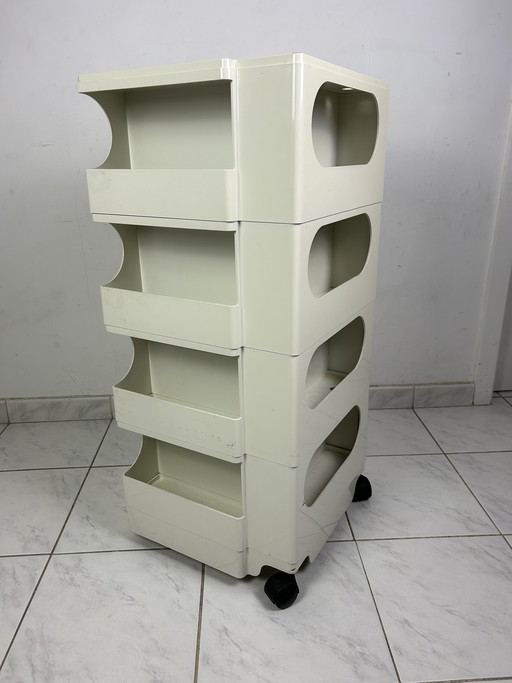 Carrello vintage Boby Joe Colombo Bieffeplast space age