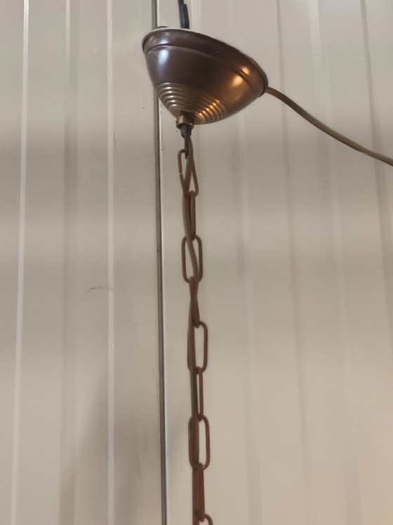 Koppel Vintage Hanglamp Met Kralen – Hanglampen, Copper, Glass (photo 11 of 15)