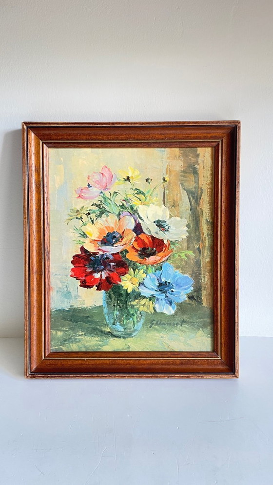Image 1 of Bouquet vintage con anemoni