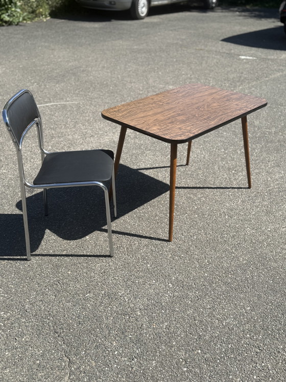 Tavolino da caffè Mid Century Vintage Marrone Anni '50 – Tavolini da caffè, Wood, Plastic (photo 3 of 7)