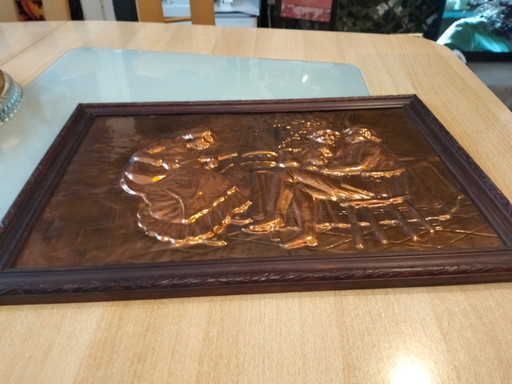 trois magnifiques peintures sur cuivre