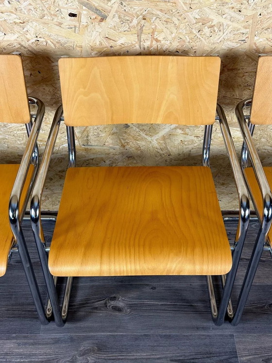 Image 1 of 5 sillas de los años 80, sillones voladizos, diseño Plurima Italia