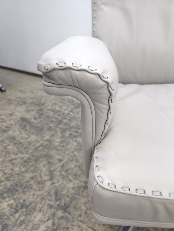 Image 1 of De Sede DS 35 poltrona sedia da ufficio sedia a dondolo pelle grigia