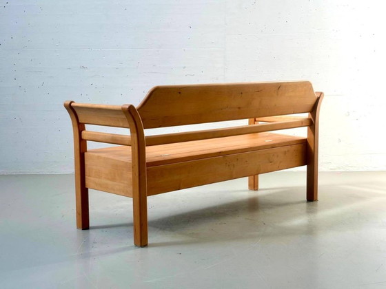 Banc en bois d'aulne, design vintage danois, fabrication artisanale, années 1980 – Wood (photo 10 of 14)