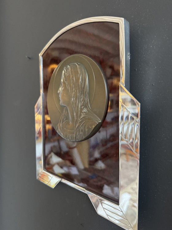 Image 1 of Icona cromata, bachelite e bronzo Art Déco