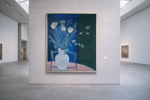 Schilderij van Stanislav Horváth, Stilleven met bloemen, olieverf op doek