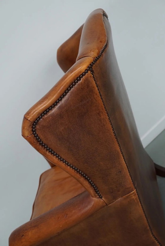 Image 1 of Vintage Nederlandse cognackleurige leren clubfauteuil