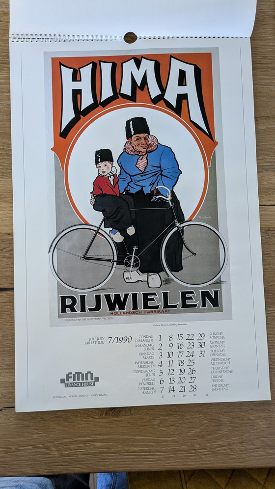 Image 1 of Calendario vintage 1990 Holland Posters (società finanziaria)