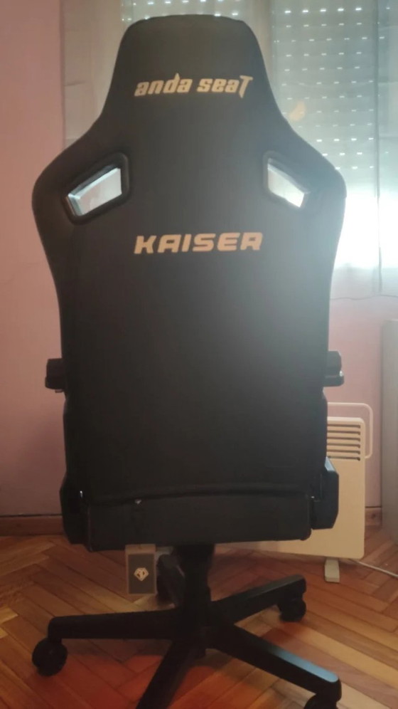 Anda Seat Kaiser 3 L Black Gaming or Office Chair, Textile, Metal, Modern (photo 3 of 5)