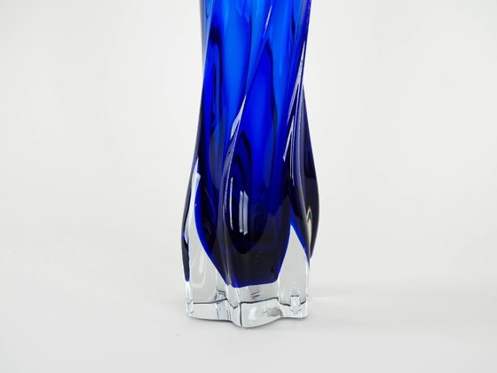 Image 1 of Kobaltblaue Vase, dänisches Design, 1970er Jahre, hergestellt in Dänemark