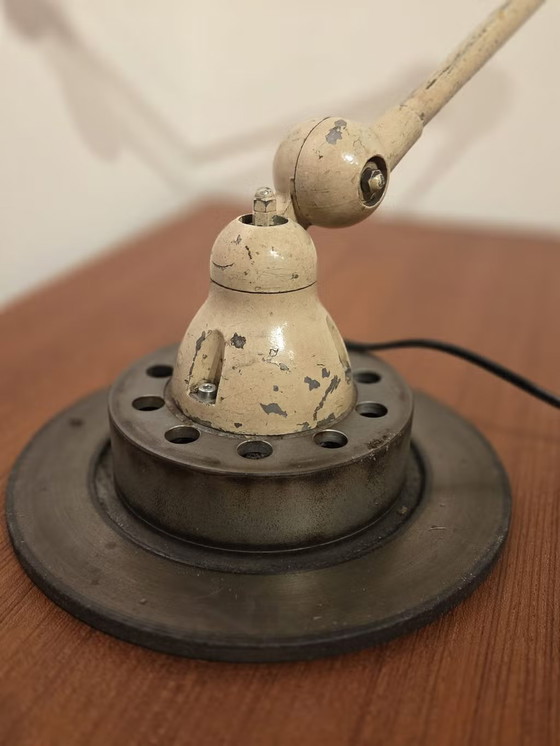Jean-Louis Domecq, Lampada Jieldé industriale beige, Anni '50, Jielde, Lampade da tavolo, Metallo (foto 17 di 23)